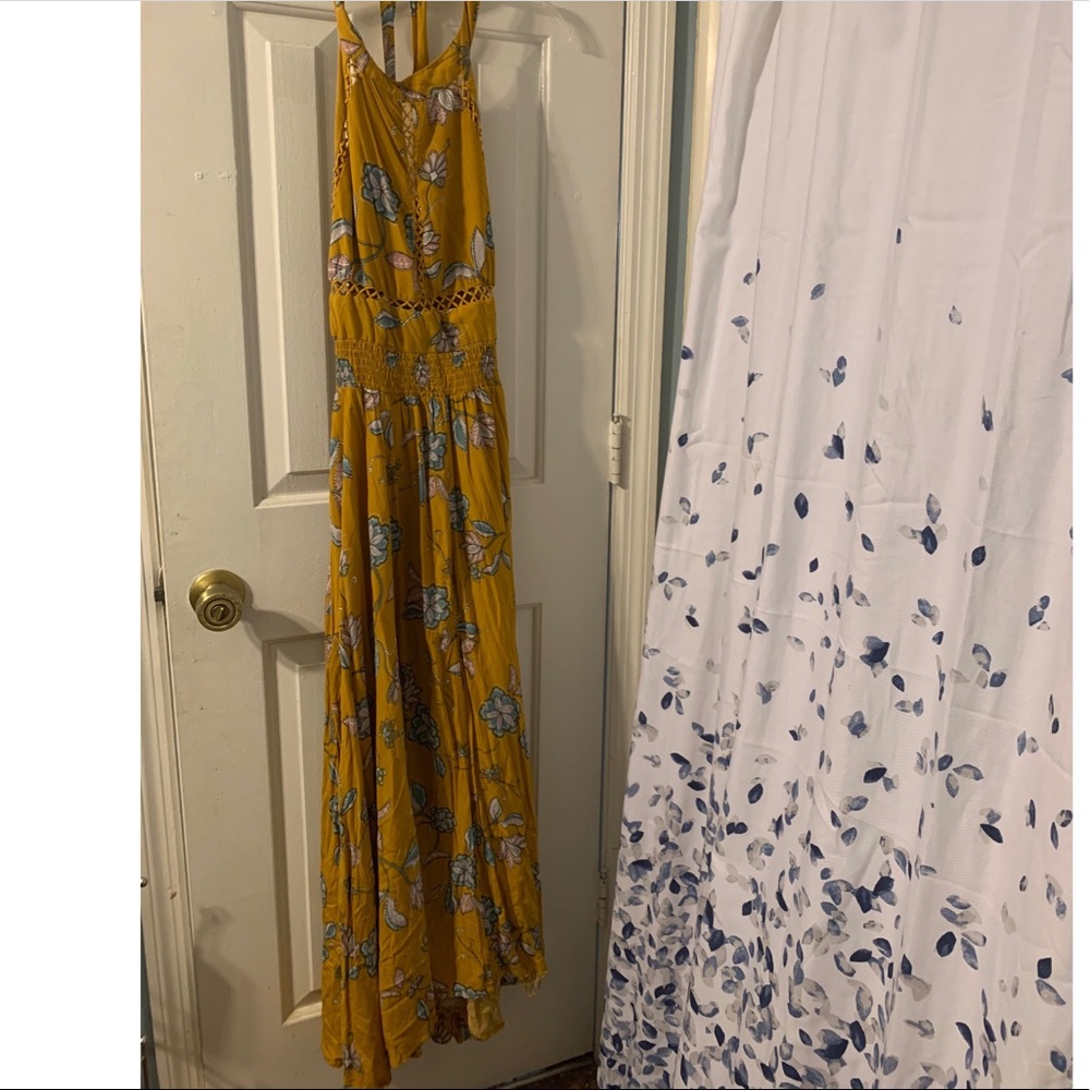 Yellow flower dress